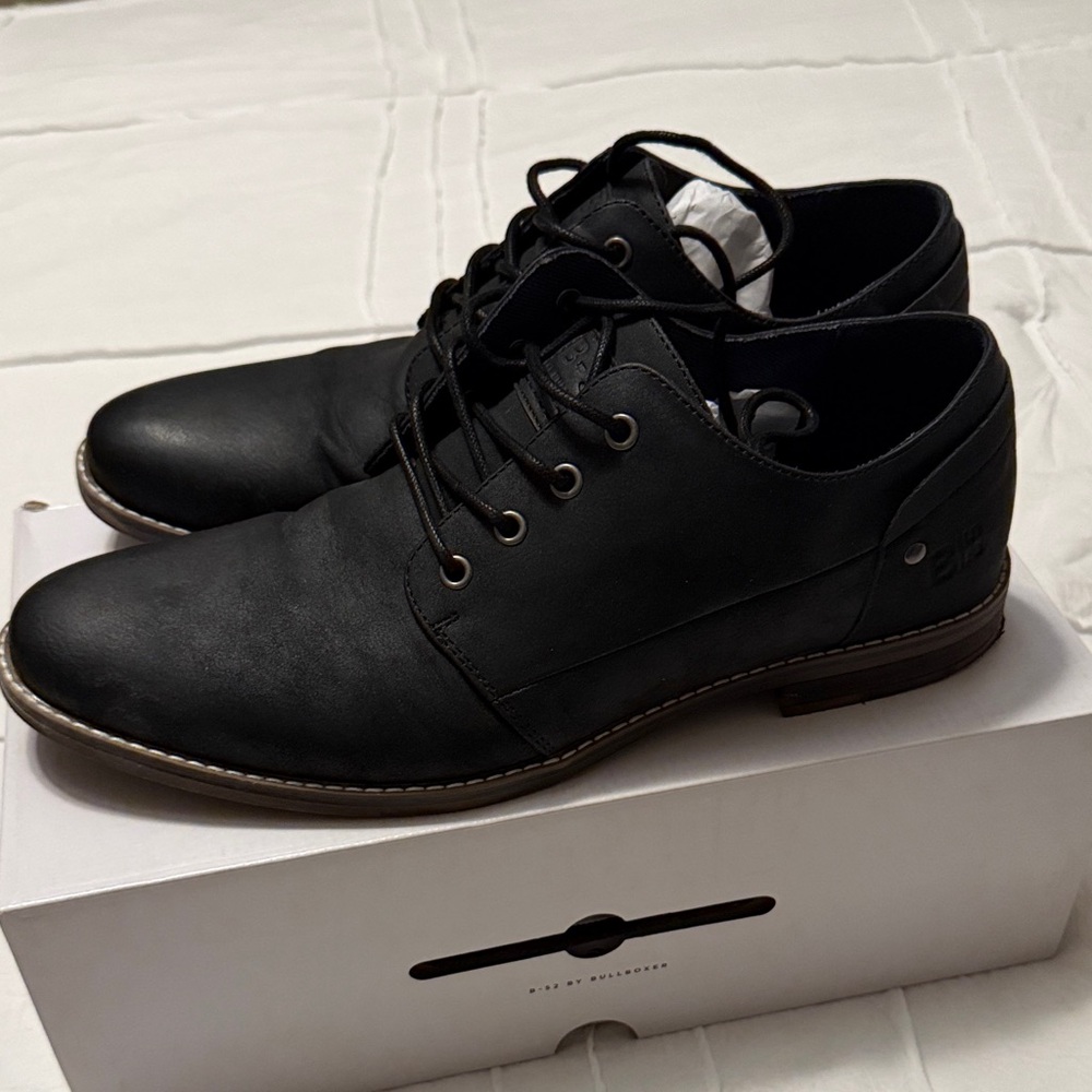 Black Leather Men's Shoes